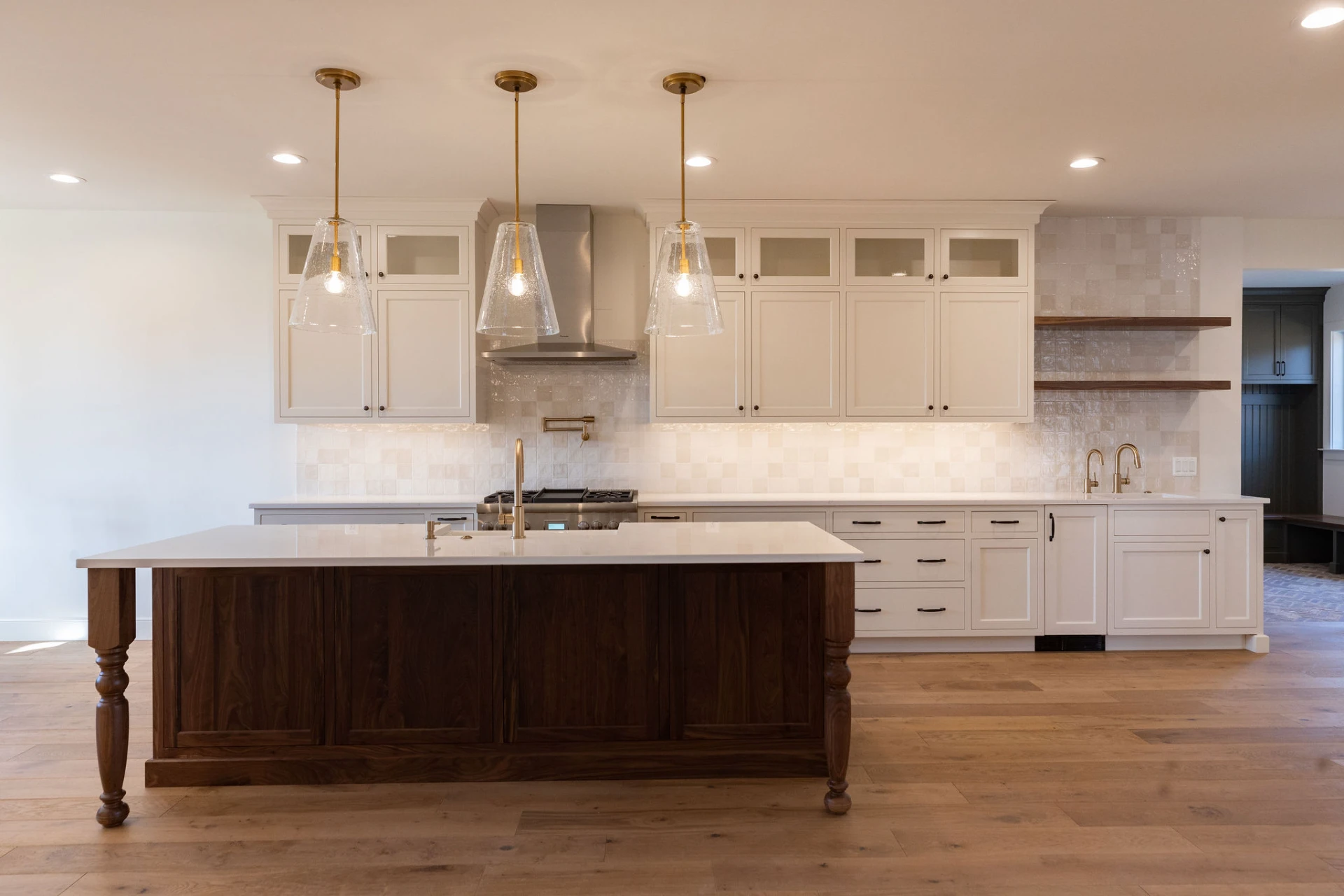 custom-walnut-island-shaker-cabinets-virginia